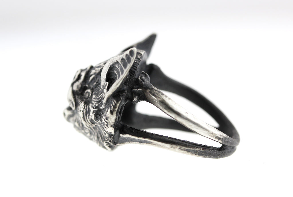 Oceans of Time: Vampire Bat Head Ring – Blood Milk Jewels